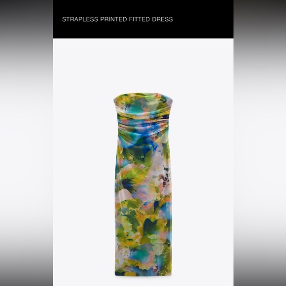 Zara strapless dress - Picture 1 of 1